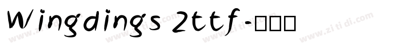 Wingdings 2ttf字体转换